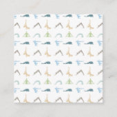 ヨガはシルエットのサティの黙想を提起します エンクロージャーカード (正面)