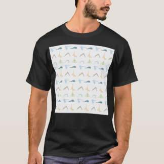 ヨガはシルエットをポーズ Tシャツ