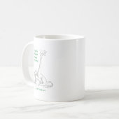 ヨガはセラピストより安いです コーヒーマグカップ (正面左)
