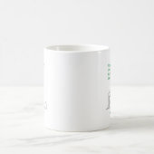ヨガはセラピストより安いです コーヒーマグカップ (中央)