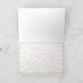 ヨガはベビーを話します: ヨガのベビーのブランクの挨拶状 カード (内部)