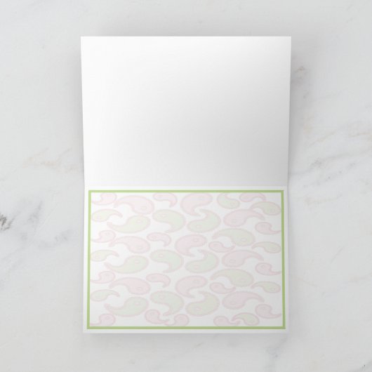 ヨガはベビーを話します: ヨガのベビーのブランクの挨拶状 カード (内部)