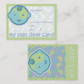 ヨガはベビーを話します: 演劇の日付カード コーリングカード (正面/裏面)