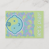 ヨガはベビーを話します: 演劇の日付カード コーリングカード (裏面)