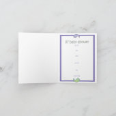 ヨガはベビーを話します: Lilのベビーシャワー! メッセージカード 招待状 (内部)