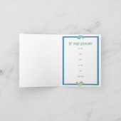 ヨガはベビーを話します: Lilのヨーガ行者のシャワー! メッセージカード 招待状 (内部)