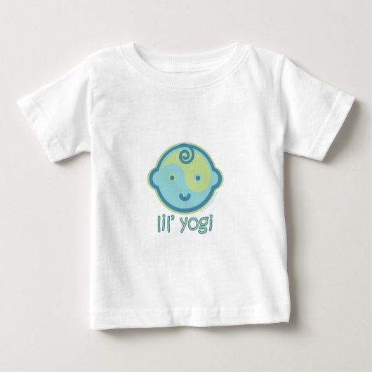 ヨガはベビーを話します: Lilのヨーガ行者 ベビーTシャツ (正面)