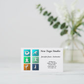 ヨガは名刺を提起します 名刺 (スタンド正面)