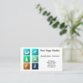 ヨガは名刺を提起します 名刺 (スタンド正面)