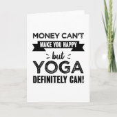 ヨガは幸せなギフトをおもしろい作る カード (正面)