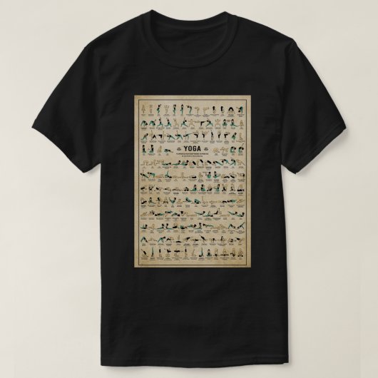ヨガは知識を持つ Tシャツ (デザイン正面)