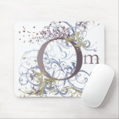 ヨガは話します: 渦巻くOmは設計します マウスパッド (マウス)