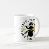ヨガは話します: 蜂の…保存を世界救って下さい! コーヒーマグカップ (正面右)