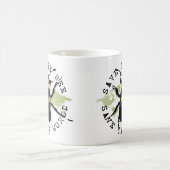 ヨガは話します: 蜂の…保存を世界救って下さい! コーヒーマグカップ (中央)