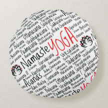 ヨガはAsanasの単語の雲を置きます