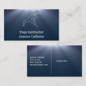 ヨガまたはピラティスインストラクター名刺 名刺 (正面/裏面)