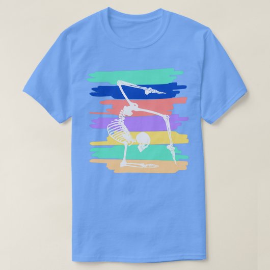 ヨガめい想骨格 Tシャツ (デザイン正面)
