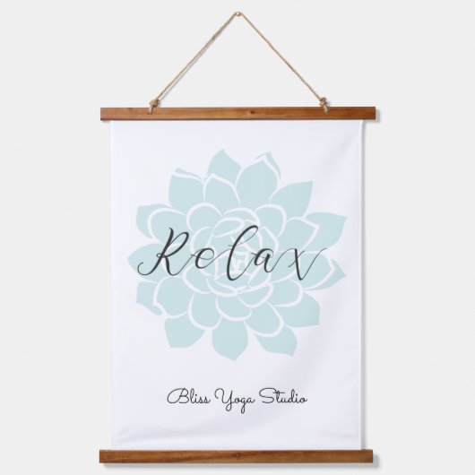 ヨガやる気を起こさせる引用文曼荼羅 吊り下げ型タペストリー (正面)