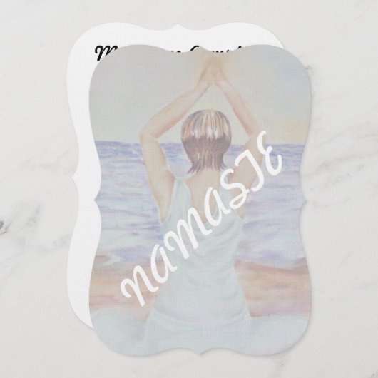 ヨガをお願い | 招待状 (正面/裏面)