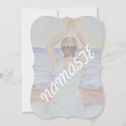 ヨガをお願い | 招待状 (正面)