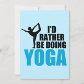 ヨガをしていた方がいい ダンサーのポーズが可愛い カード (正面)