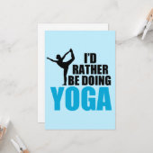 ヨガをしていた方がいい ダンサーズポーズが可愛い カード (正面/裏面インサイチュ)