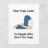 ヨガをしない人へのヨガの見え方 ポストカード (正面)