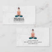 ヨガをしめい想ている女性 名刺 (正面/裏面)