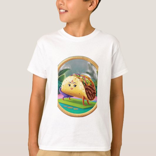 ヨガをするタコ。 Tシャツ (正面)