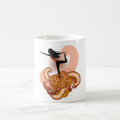 ヨガをする女性 コーヒーマグカップ