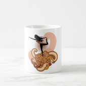 ヨガをする女性 コーヒーマグカップ (中央)