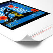 ヨガをする女性 ポスター (角)