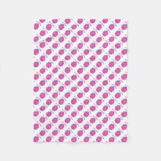 ヨガをする フリースブランケット (正面)