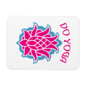 ヨガをする マグネット (横)