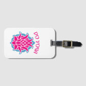 ヨガをする ラゲッジタグ (正面横)