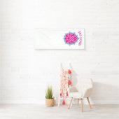 ヨガをする 横断幕 (インサイチュ)