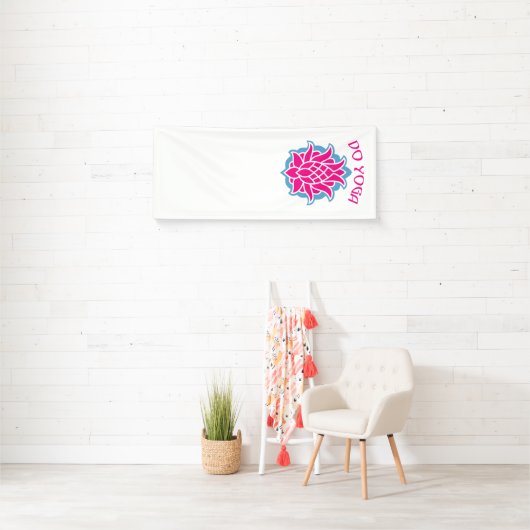 ヨガをする 横断幕 (インサイチュ)