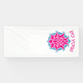 ヨガをする 横断幕 (横)