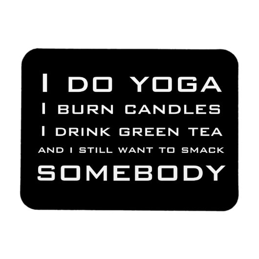 ヨガをやる マグネット (横)