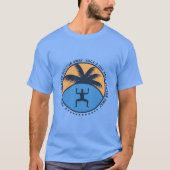 ヨガを一日一回やって医者を遠ざける Tシャツ (正面)