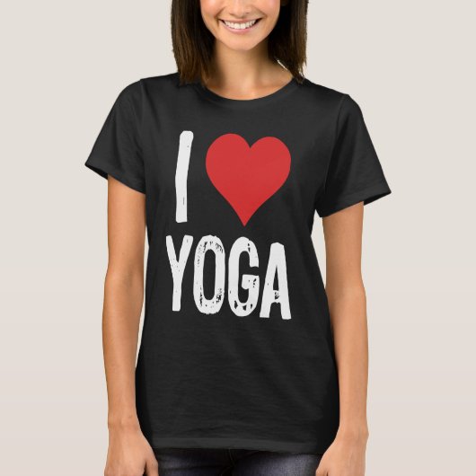 ヨガを愛してやまない Tシャツ (正面)