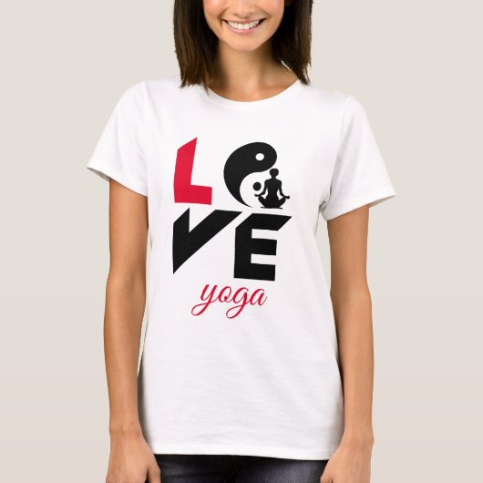 ヨガを愛する Tシャツ (正面)