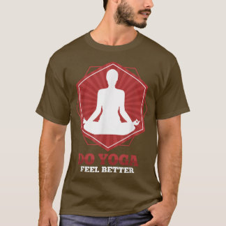 ヨガを良く感じする Tシャツ