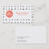 ヨガアイコン | 水彩画 | ヨガポーズ 名刺 (正面/裏面)