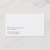 ヨガアイコン | 水彩画 | ヨガポーズ 名刺 (裏面)