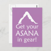 ヨガアサナをギア ポストカード (正面/裏面)