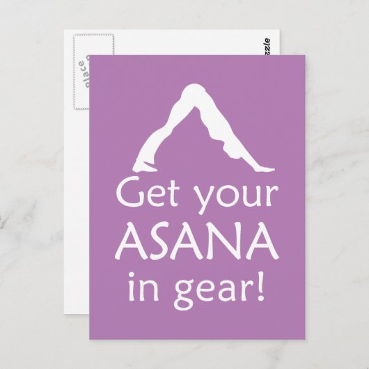 ヨガアサナをギア ポストカード (正面/裏面)