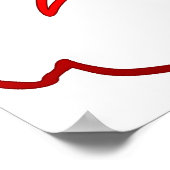 ヨガアサナシダサナポーズ7チャクラ ポスター (角)