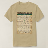 ヨガアサナス Tシャツ (デザイン正面)