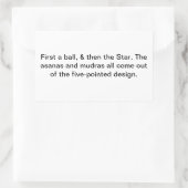 ヨガアサナムドラクンダリーニハンカマーアルチュンクハウスオム 長方形シール (バッグ)